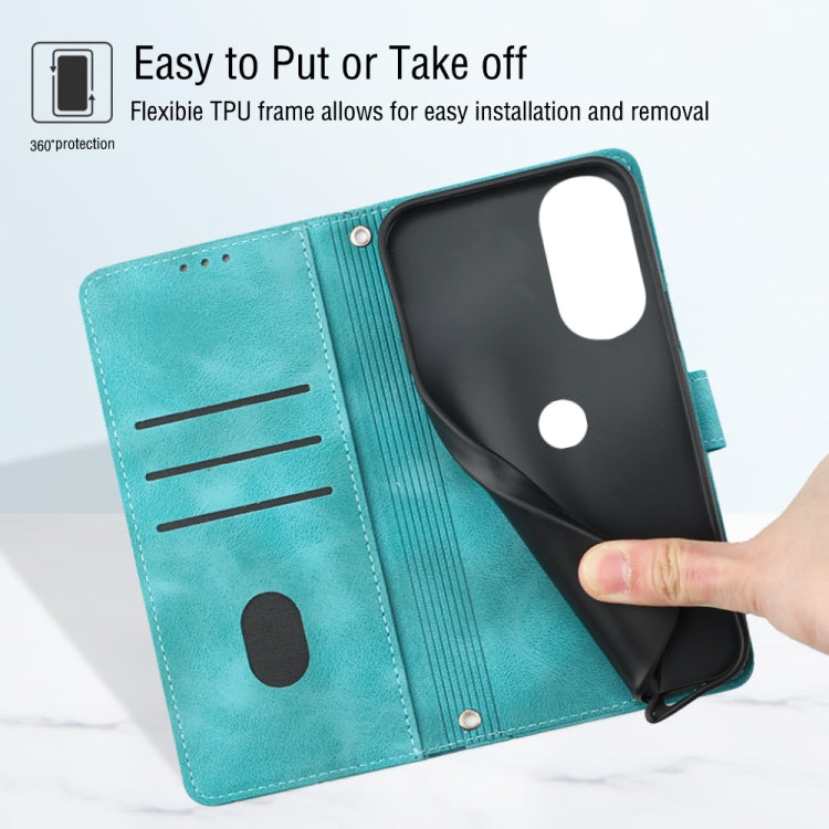 For Motorola Edge 30 Pro / Edge+ 2022 Skin-feel Embossed Leather Phone Case