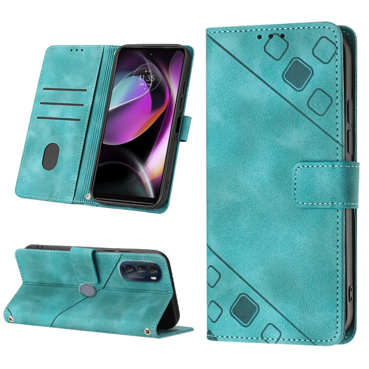 For Motorola Moto G 5G 2022 Skin-feel Embossed Leather Phone Case