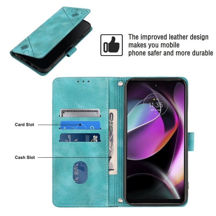 For Motorola Moto G 5G 2022 Skin-feel Embossed Leather Phone Case