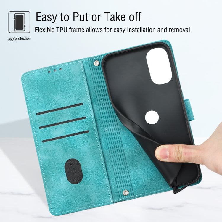 For Motorola Moto G 5G 2022 Skin-feel Embossed Leather Phone Case
