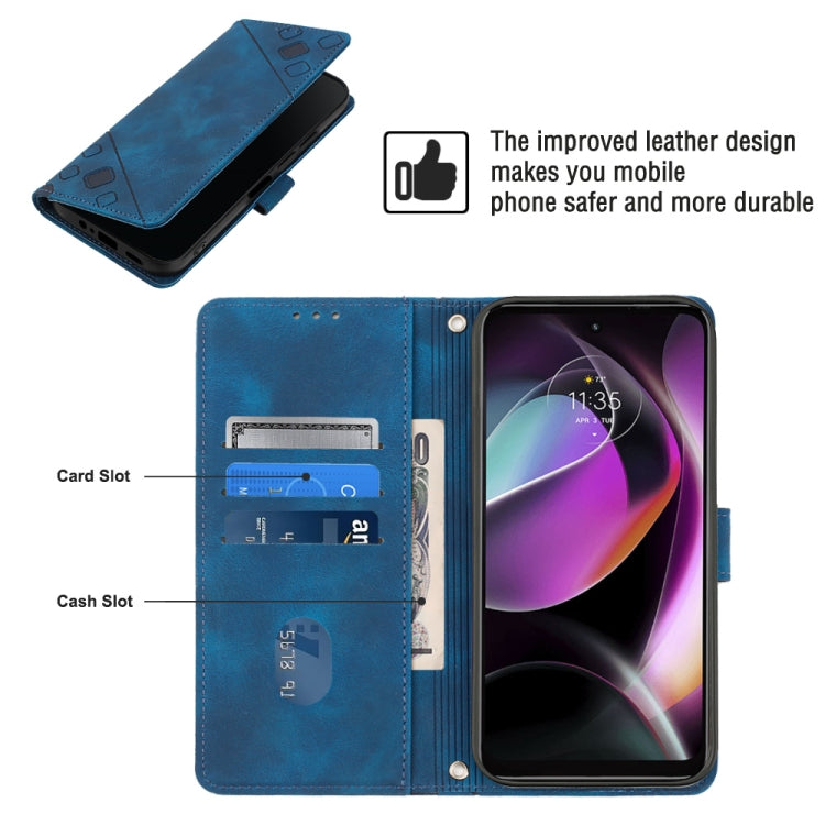 For Motorola Moto G 5G 2022 Skin-feel Embossed Leather Phone Case