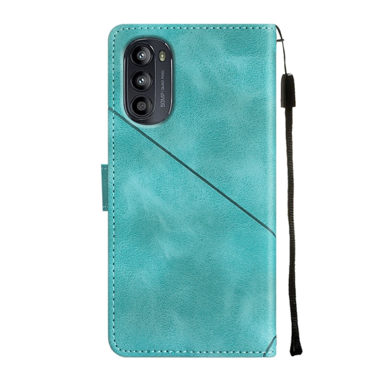 For Motorola Moto G52 Skin-feel Embossed Leather Phone Case