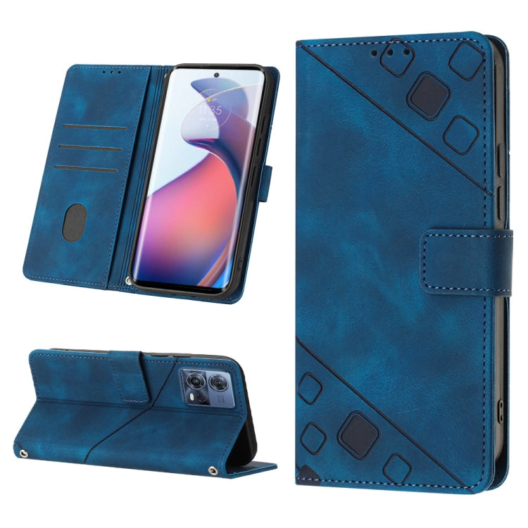 For Motorola Moto S30 Pro 5G Skin-feel Embossed Leather Phone Case