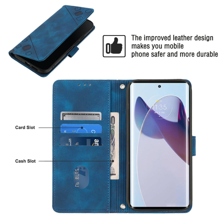 For Motorola Moto X30 Pro 5G Skin-feel Embossed Leather Phone Case