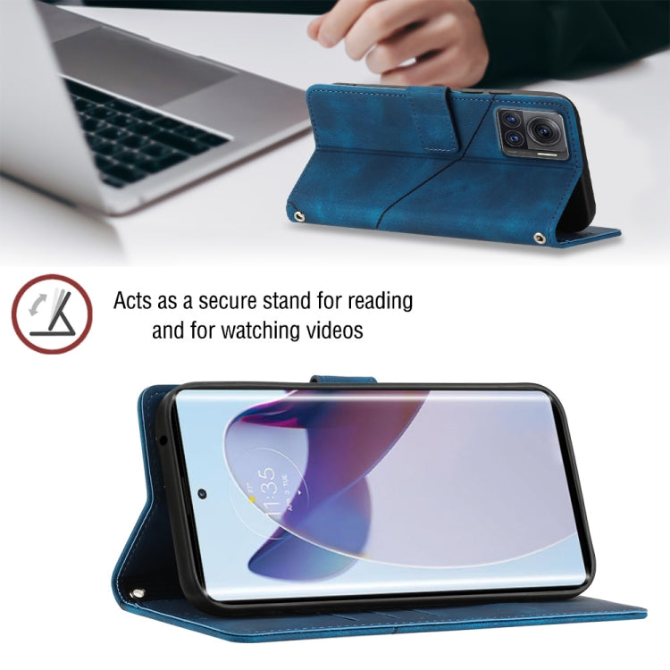 For Motorola Moto X30 Pro 5G Skin-feel Embossed Leather Phone Case