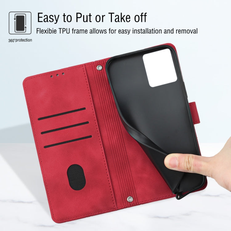 For Motorola Moto X30 Pro 5G Skin-feel Embossed Leather Phone Case