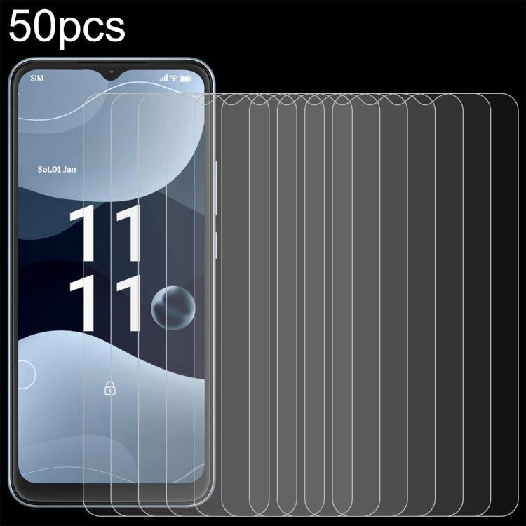 For Lava Blaze Nxt 50pcs 0.26mm 9H 2.5D Tempered Glass Film