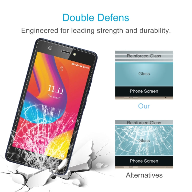 For Lava Z1 50pcs 0.26mm 9H 2.5D Tempered Glass Film