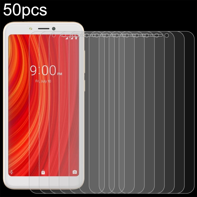 For Lava Z61 Pro 50pcs 0.26mm 9H 2.5D Tempered Glass Film