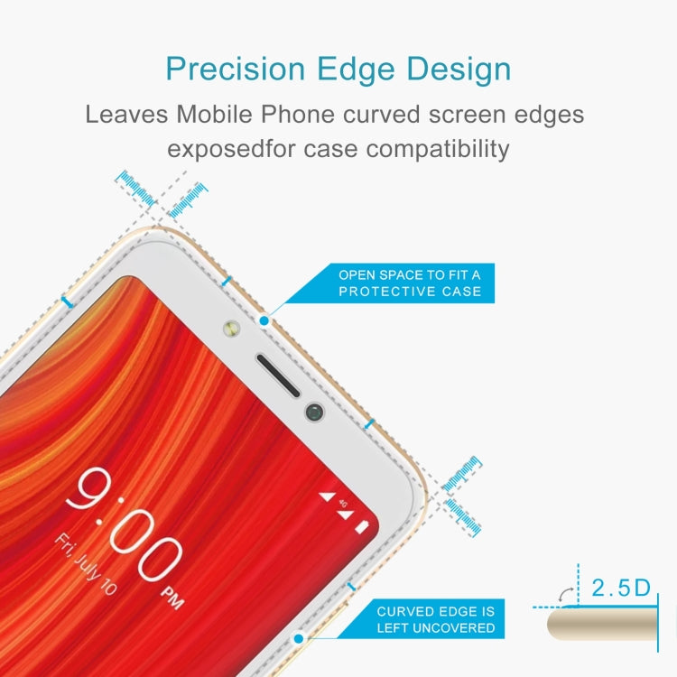 For Lava Z61 Pro 50pcs 0.26mm 9H 2.5D Tempered Glass Film