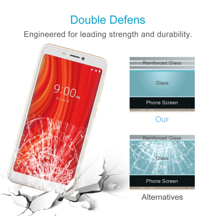 For Lava Z61 Pro 50pcs 0.26mm 9H 2.5D Tempered Glass Film