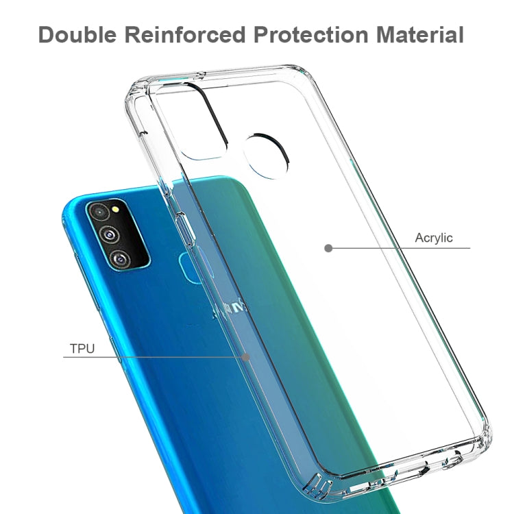 For Galaxy M21 Shockproof Scratchproof TPU + Acrylic Protective Case