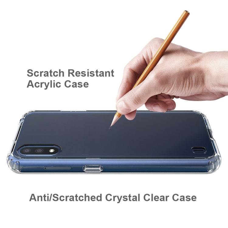 For Galaxy A01 (EU Version) Shockproof Scratchproof TPU + Acrylic Protective Case