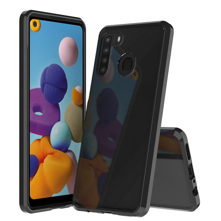 For Galaxy A21 (US Version) Shockproof Scratchproof TPU + Acrylic Protective Case