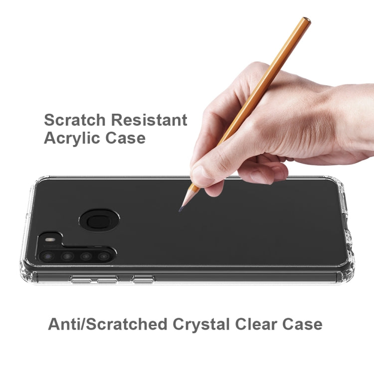 For Galaxy A21 (US Version) Shockproof Scratchproof TPU + Acrylic Protective Case