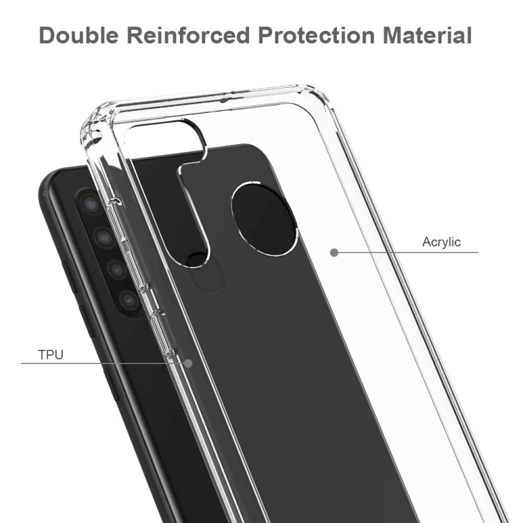 For Galaxy A21 (EU Version) Shockproof Scratchproof TPU + Acrylic Protective Case