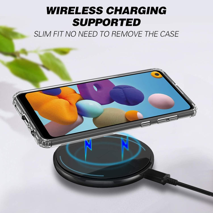 For Galaxy A21 (EU Version) Shockproof Scratchproof TPU + Acrylic Protective Case