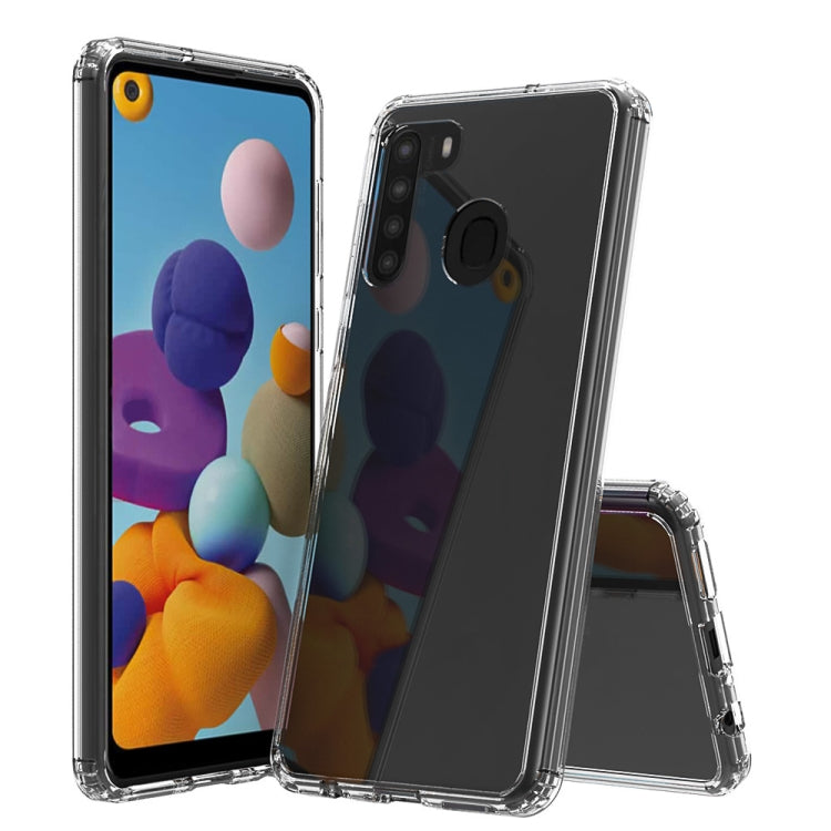 For Galaxy A21 (EU Version) Shockproof Scratchproof TPU + Acrylic Protective Case