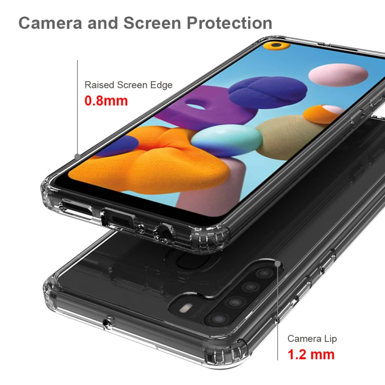 For Galaxy A21 (EU Version) Shockproof Scratchproof TPU + Acrylic Protective Case