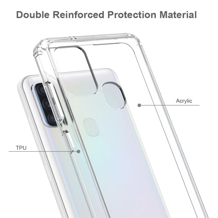 For Galaxy A21S Shockproof Scratchproof TPU + Acrylic Protective Case