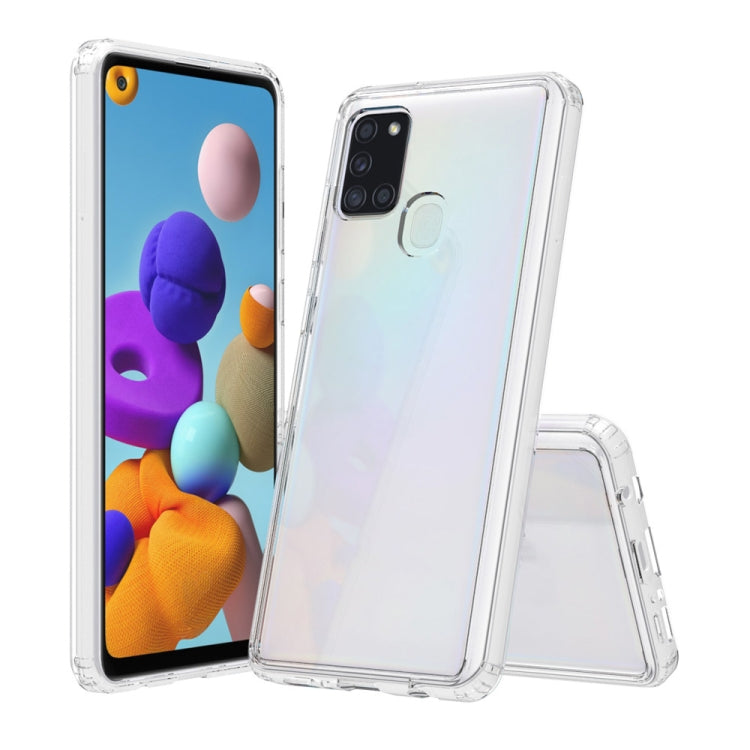 For Galaxy A21S Shockproof Scratchproof TPU + Acrylic Protective Case