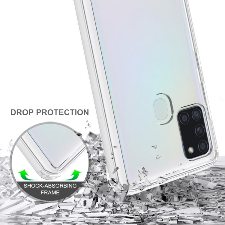 For Galaxy A21S Shockproof Scratchproof TPU + Acrylic Protective Case