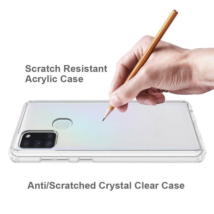 For Galaxy A21S Shockproof Scratchproof TPU + Acrylic Protective Case