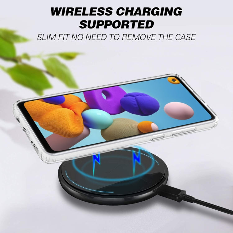 For Galaxy A21S Shockproof Scratchproof TPU + Acrylic Protective Case