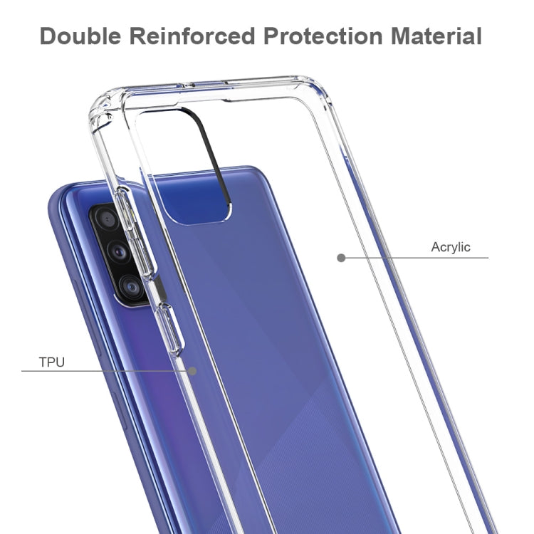 For Galaxy A41 Shockproof Scratchproof TPU + Acrylic Protective Case