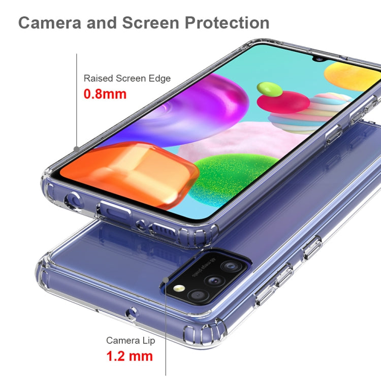 For Galaxy A41 Shockproof Scratchproof TPU + Acrylic Protective Case