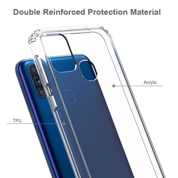 For Galaxy M31 Shockproof Scratchproof TPU + Acrylic Protective Case