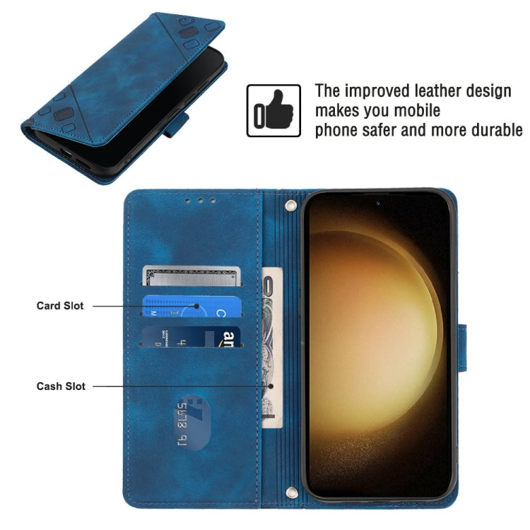 For Samsung Galaxy S23 5G Skin-feel Embossed Leather Phone Case