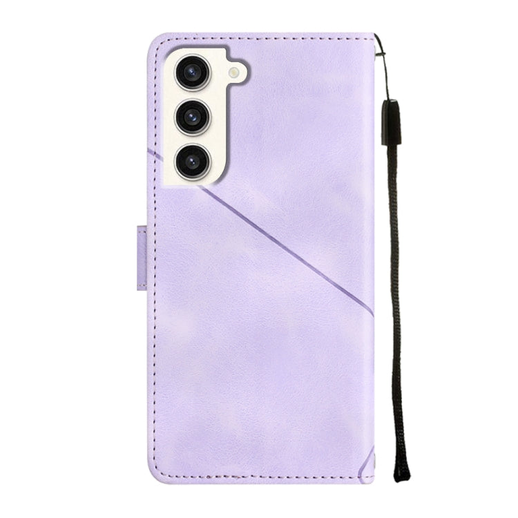 For Samsung Galaxy S23+ 5G Skin-feel Embossed Leather Phone Case