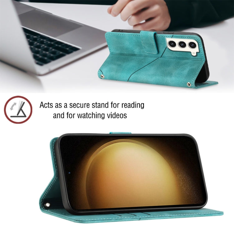 For Samsung Galaxy S23+ 5G Skin-feel Embossed Leather Phone Case