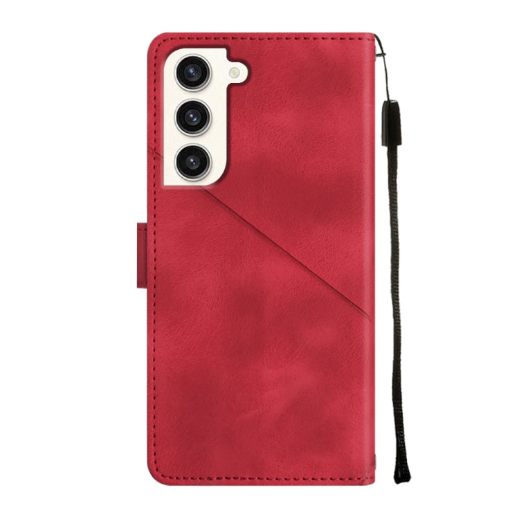 For Samsung Galaxy S23+ 5G Skin-feel Embossed Leather Phone Case