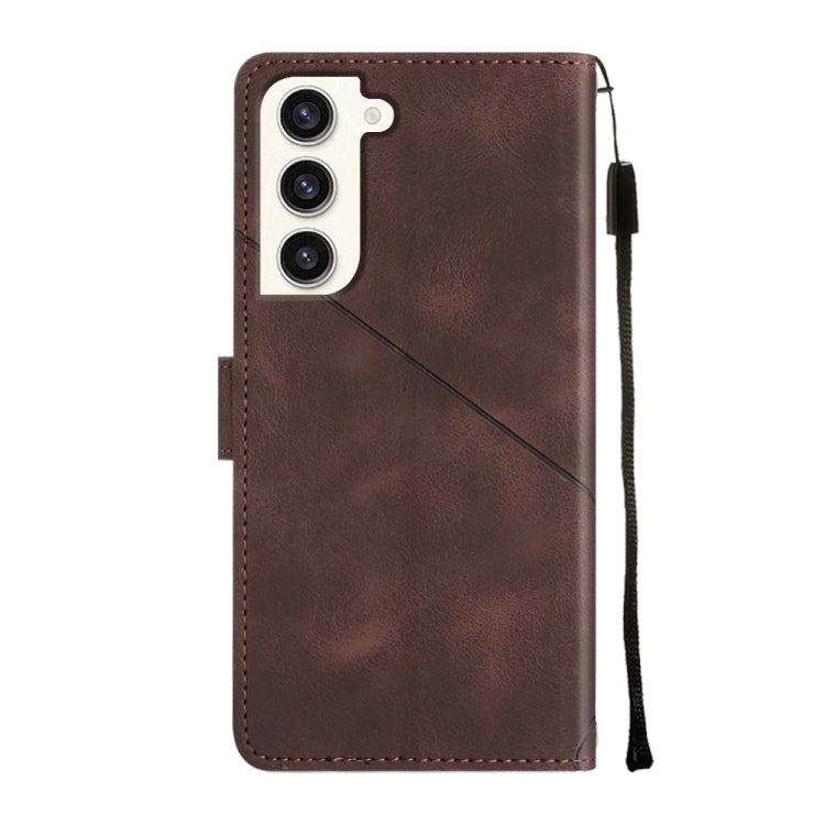 For Samsung Galaxy S23+ 5G Skin-feel Embossed Leather Phone Case