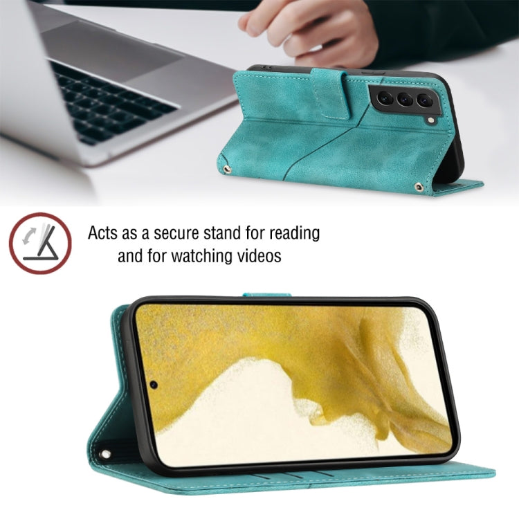 For Samsung Galaxy S22 5G Skin-feel Embossed Leather Phone Case