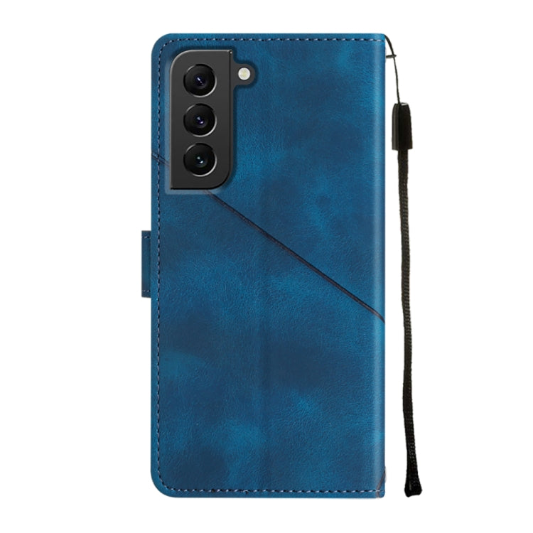 For Samsung Galaxy S22+ 5G Skin-feel Embossed Leather Phone Case
