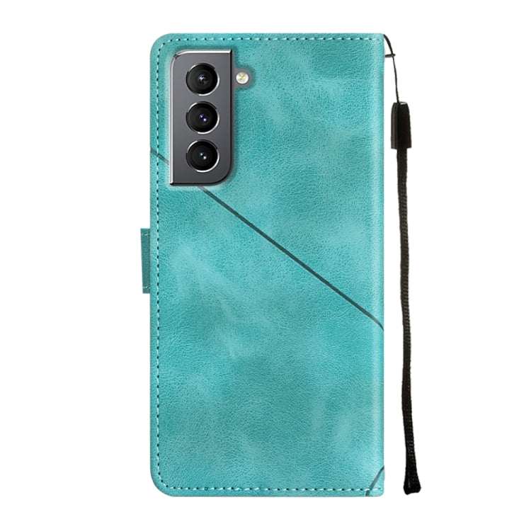For Samsung Galaxy S21 5G Skin-feel Embossed Leather Phone Case