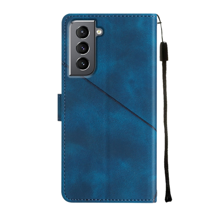 For Samsung Galaxy S21 5G Skin-feel Embossed Leather Phone Case
