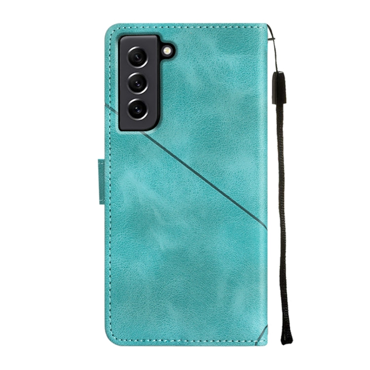 For Samsung Galaxy S21 FE 5G Skin-feel Embossed Leather Phone Case