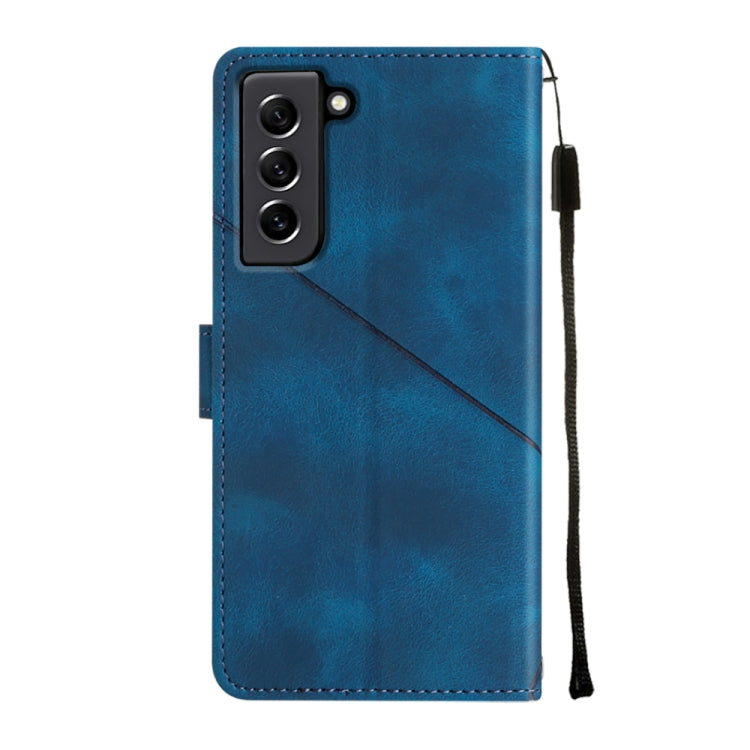 For Samsung Galaxy S21 FE 5G Skin-feel Embossed Leather Phone Case