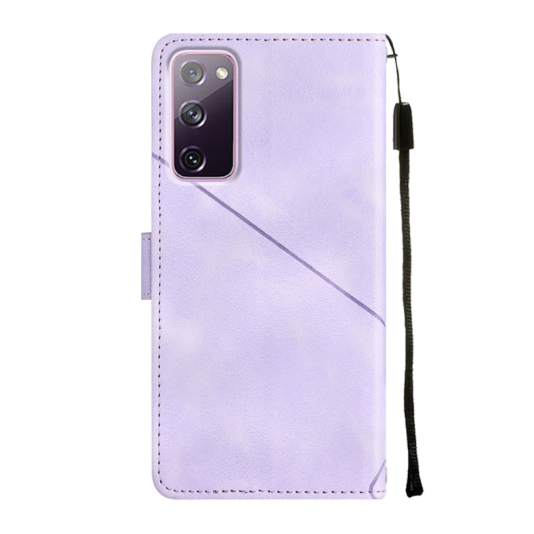 For Samsung Galaxy S20 FE / S20 2022 Skin-feel Embossed Leather Phone Case