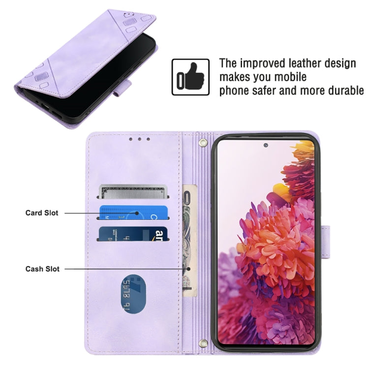 For Samsung Galaxy S20 FE / S20 2022 Skin-feel Embossed Leather Phone Case