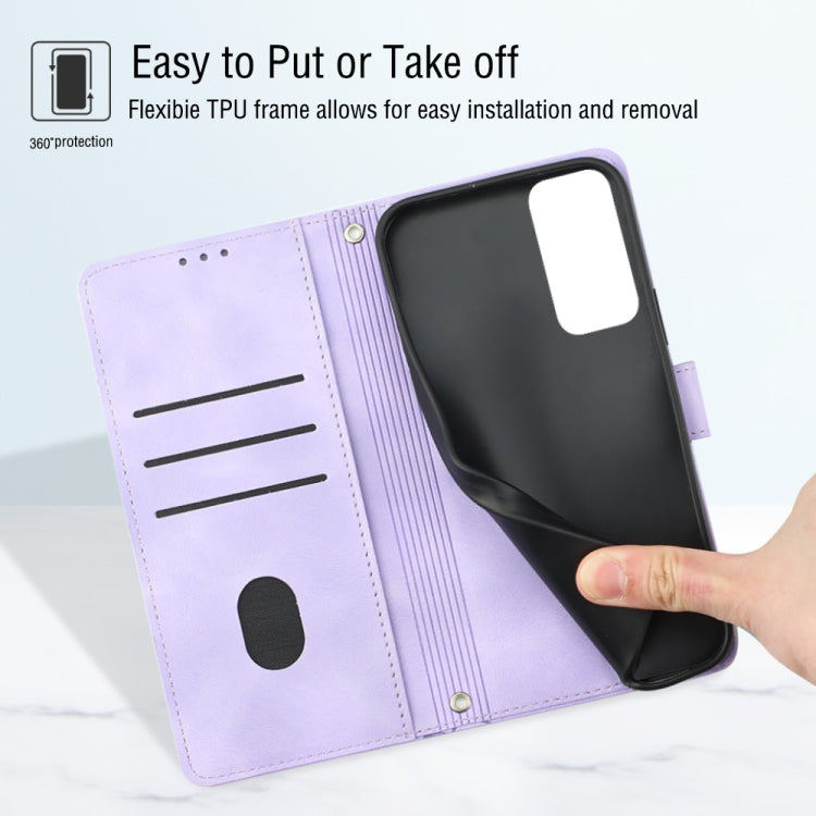 For Samsung Galaxy S20 FE / S20 2022 Skin-feel Embossed Leather Phone Case
