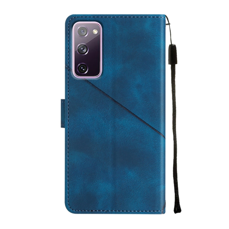 For Samsung Galaxy S20 FE / S20 2022 Skin-feel Embossed Leather Phone Case