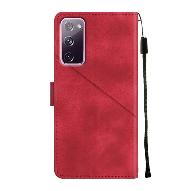 For Samsung Galaxy S20 FE / S20 2022 Skin-feel Embossed Leather Phone Case