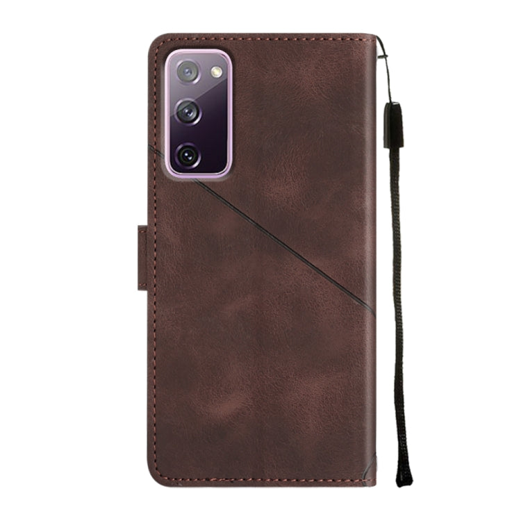 For Samsung Galaxy S20 FE / S20 2022 Skin-feel Embossed Leather Phone Case