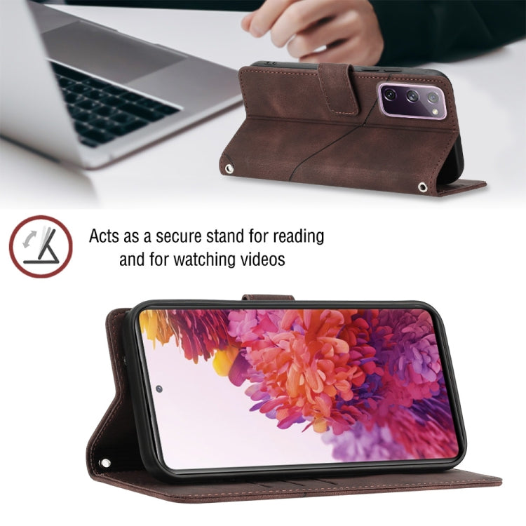 For Samsung Galaxy S20 FE / S20 2022 Skin-feel Embossed Leather Phone Case