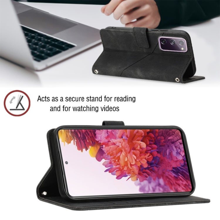 For Samsung Galaxy S20 FE / S20 2022 Skin-feel Embossed Leather Phone Case